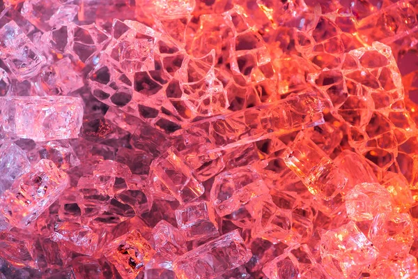 Вид Зверху Абстрактний Червоний Фіолетовий Крижаний Текстурований Фон — стокове фото