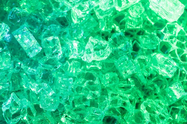 Felső Nézet Elvont Zöld Jég Texturált Háttér — Stock Fotó