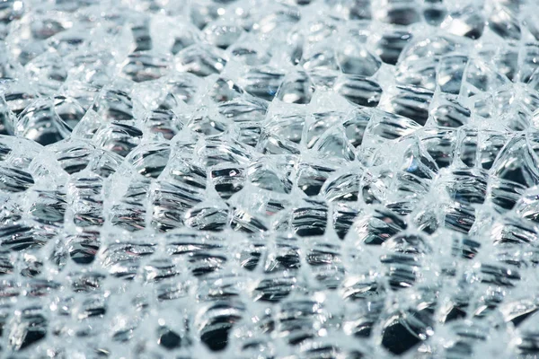 Zavřít Pohled Abstraktní Průhledné Pozadí Texturou Ledu — Stock fotografie