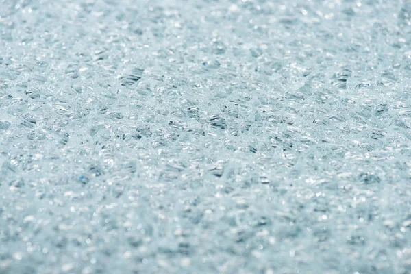 抽象透明冰结构背景的选择性焦点 — 图库照片