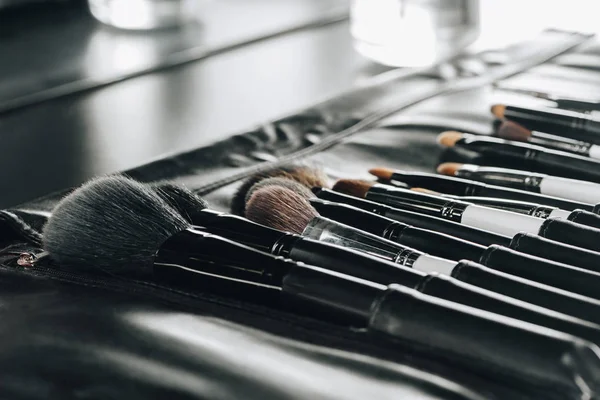 Makeup brushes set — Stock Photo