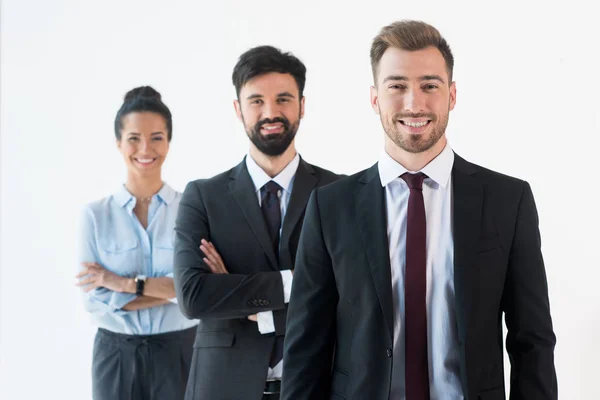 Smiling business people — Stock Photo