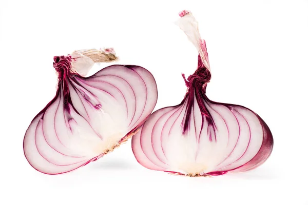 Halves of fresh ripe onion — Stock Photo