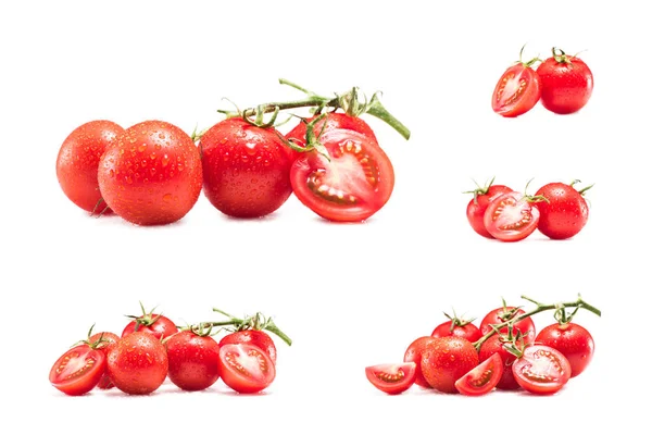 Collecte de tomates cerises — Photo de stock