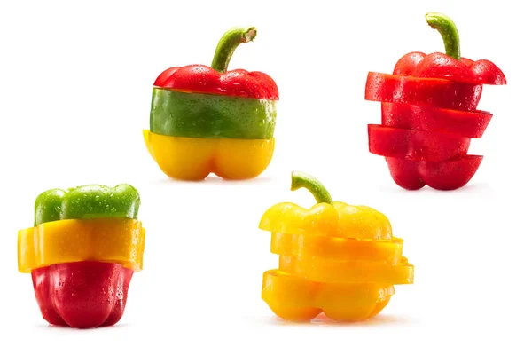 Collection of bell peppers — Stock Photo