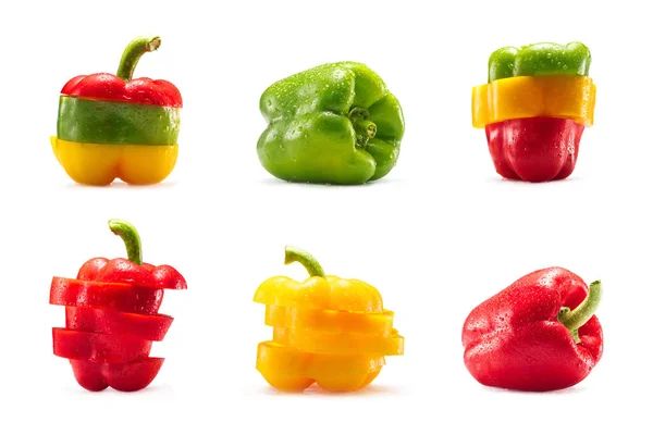 Collection of bell peppers — Stock Photo