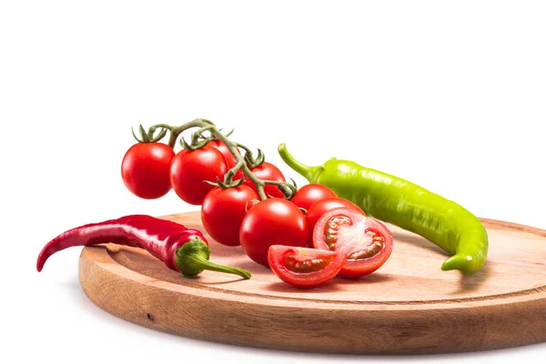 Poivrons et tomates — Photo de stock