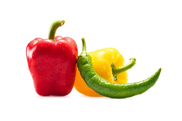 Verschiedene frische Paprika — Stockfoto