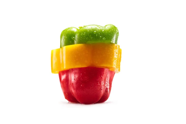 Slices of bell pepper — Stock Photo