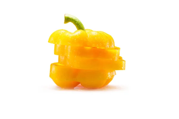 Sliced pepper — Stock Photo