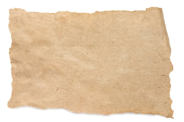 Textura de papel antiguo en blanco - foto de stock