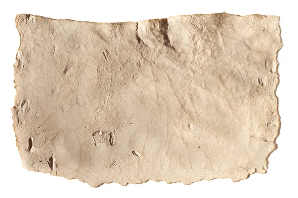 Textura de papel antiguo en blanco - foto de stock