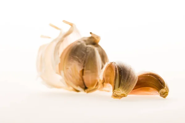 Gousses d'ail pelées saines — Photo de stock