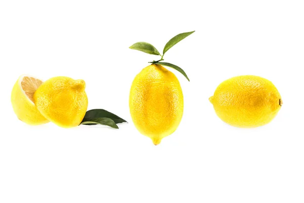 Raccolta di limoni freschi — Foto stock