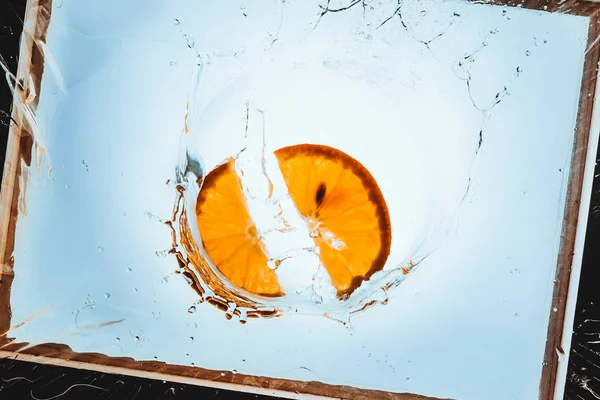 Tranches d'orange fraîches — Photo de stock