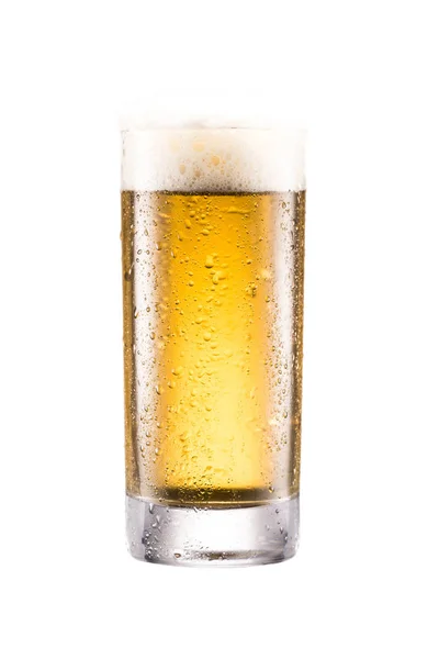 Glass of beer with froth — Stock Photo