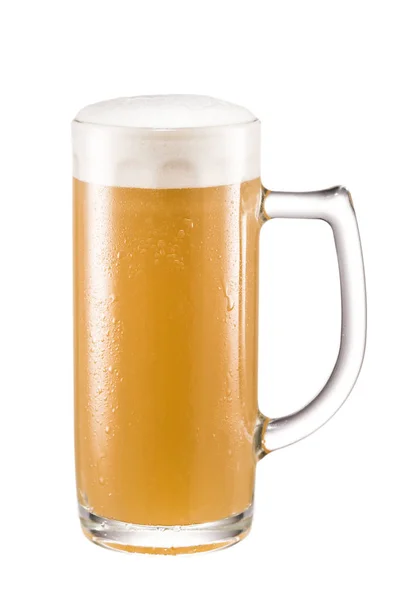 Vaso de cerveza fresca - foto de stock