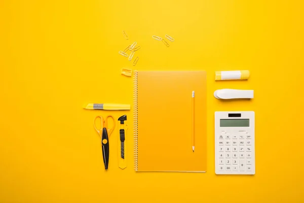 Composition of school supplies — Stock Photo