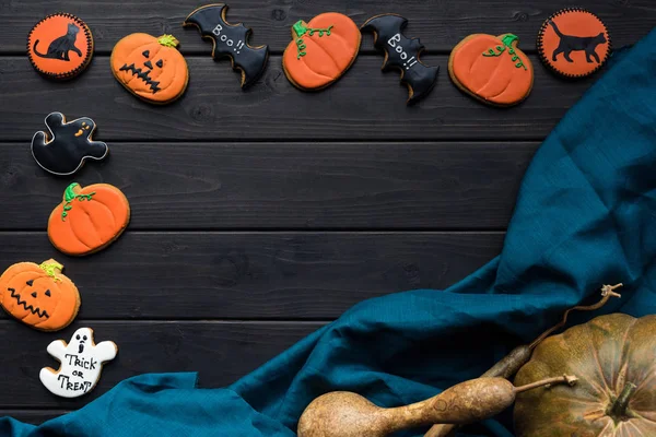 Hausgemachte Halloween-Plätzchen — Stockfoto