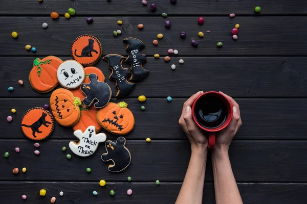 Biscotti di Halloween fatti in casa — Foto stock