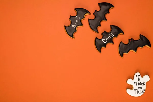 Composizione biscotti di Halloween — Foto stock