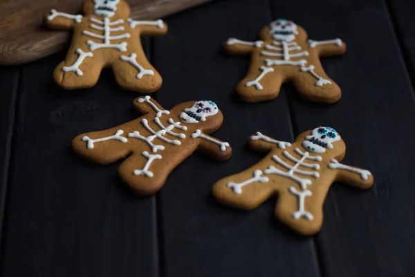 Galletas esqueleto - foto de stock