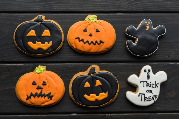 Домашнее печенье на Хэллоуин — стоковое фото