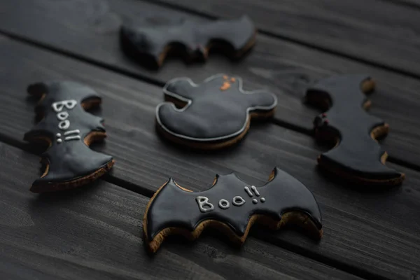 Homemade halloween cookies — Stock Photo