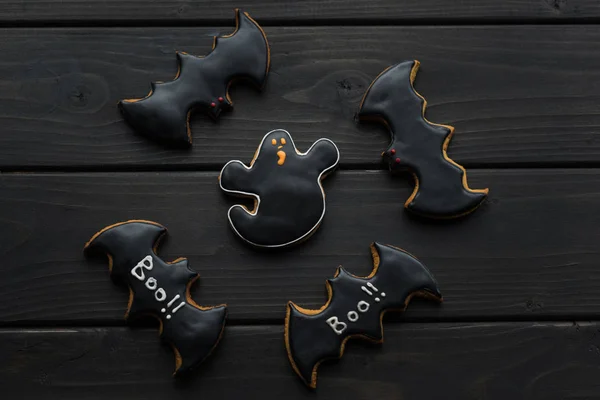 Biscotti di Halloween fatti in casa — Foto stock