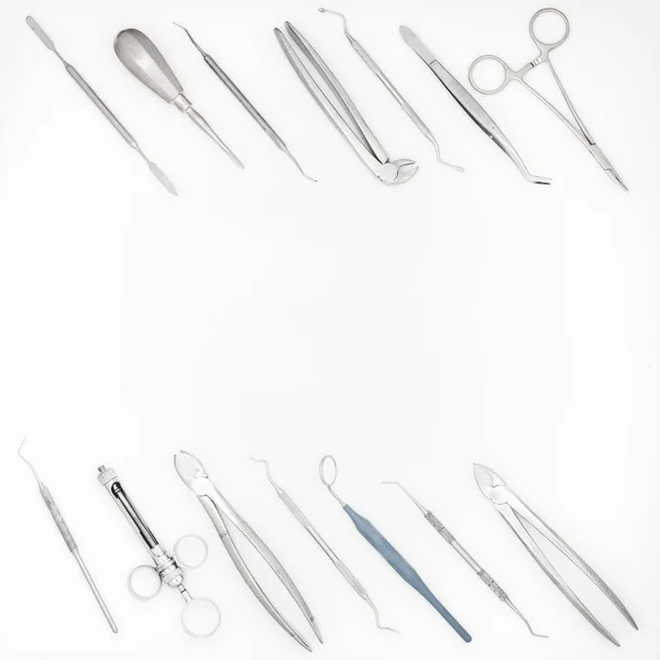 Set of dental instruments — Stock Photo