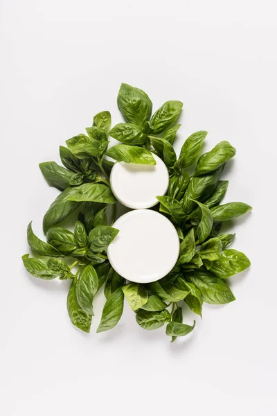 Organic mint cream — Stock Photo