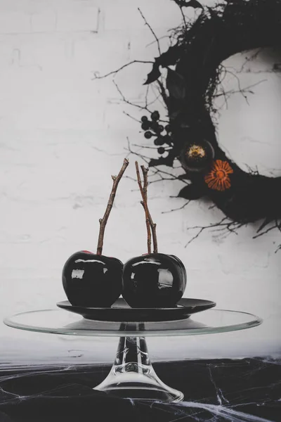 Halloween apple dessert — Stock Photo