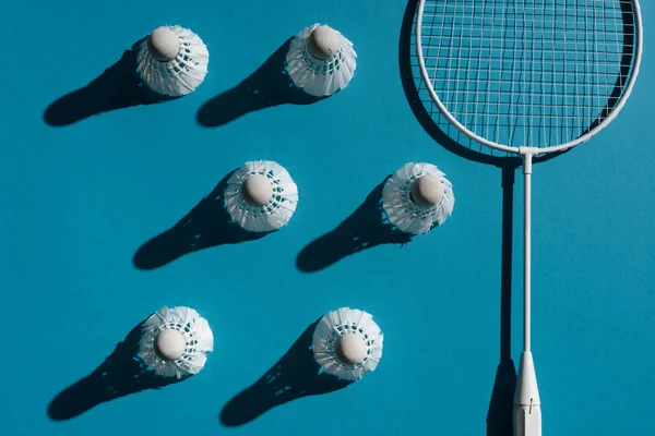 Equipo de bádminton - foto de stock