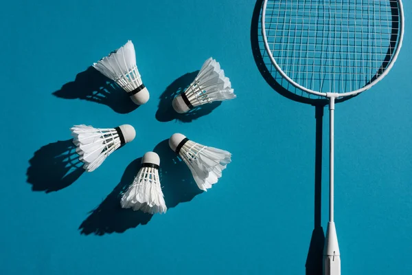 Equipo de bádminton - foto de stock