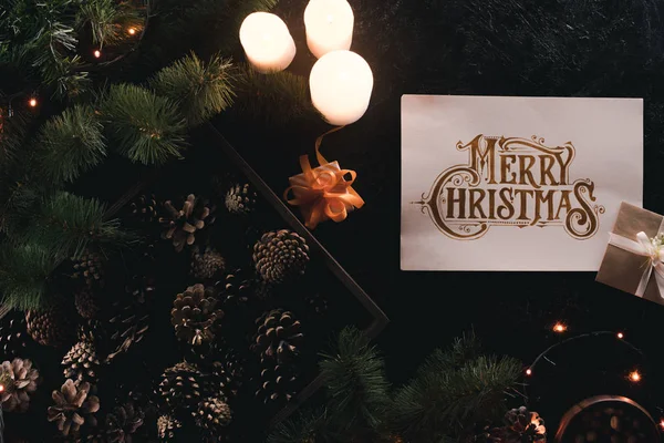 Presentes e decorações de Natal — Fotografia de Stock