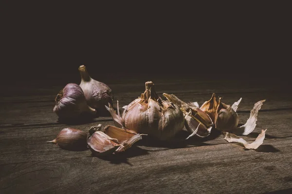 Gesunder Bio-Knoblauch — Stockfoto