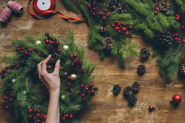 Christmas wreath — Stock Photo