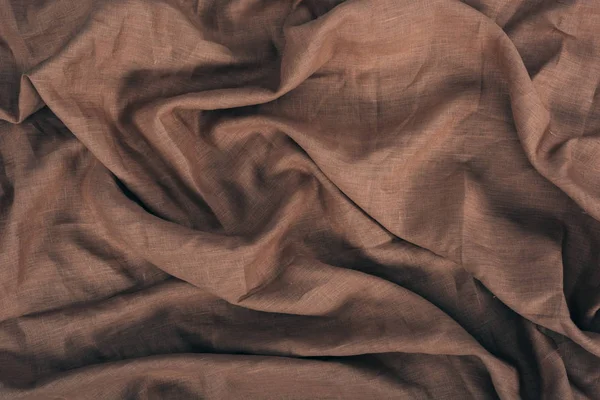 Textura de lino marrón - foto de stock