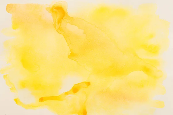 Yellow watercolor background — Stock Photo