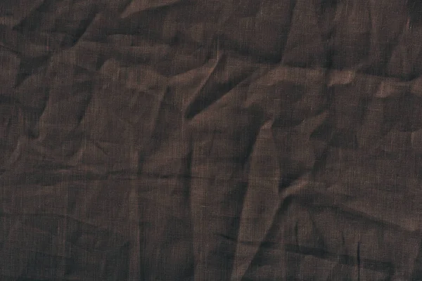 Textura de tela de lino marrón - foto de stock