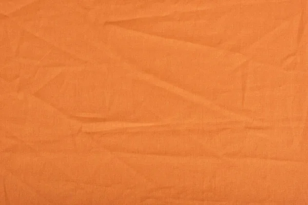 Orange linen fabric texture — Stock Photo