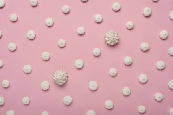 Padrão com marshmallows brancos — Fotografia de Stock