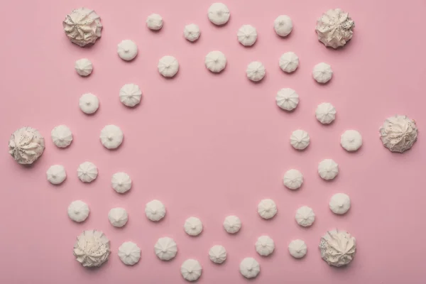 Quadro de marshmallows brancos — Fotografia de Stock