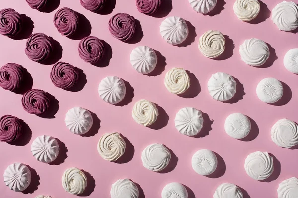 Pattern with marshmallows — Stock Photo