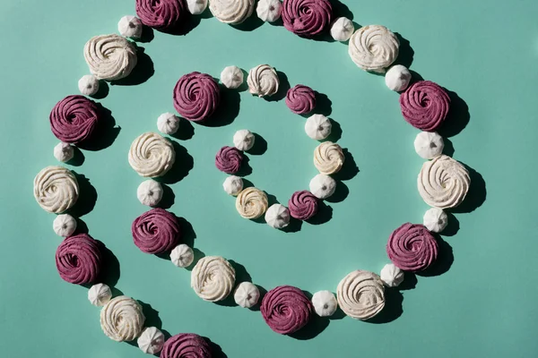 Spirale der Marshmallows — Stockfoto