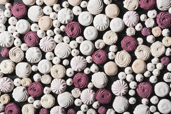 Diferentes marshmallows e zephyr — Fotografia de Stock