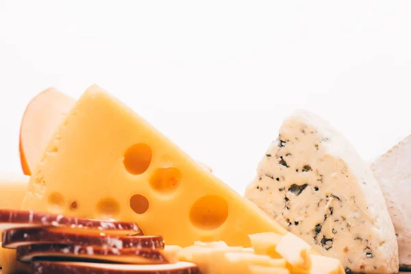Diferentes tipos de queso - foto de stock