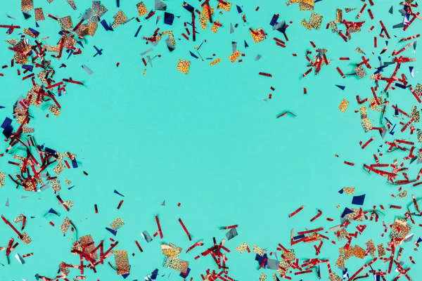 Cadre de confettis salissants — Photo de stock