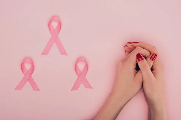 Rubans de sensibilisation au cancer du sein — Photo de stock