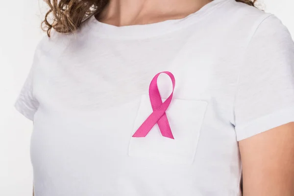 Breast cancer ribbon — Stock Photo